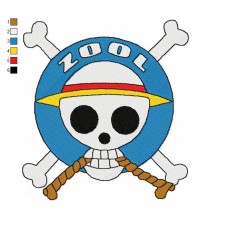 Logo One Piece 14 Embroidery Design